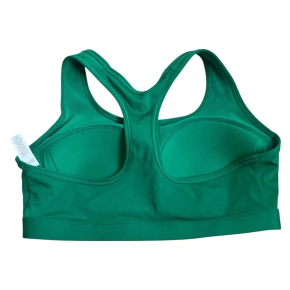 Nike Swoosh Medium Support Sports Bra Green Size Large Padded EUC - Picture 2 of 5